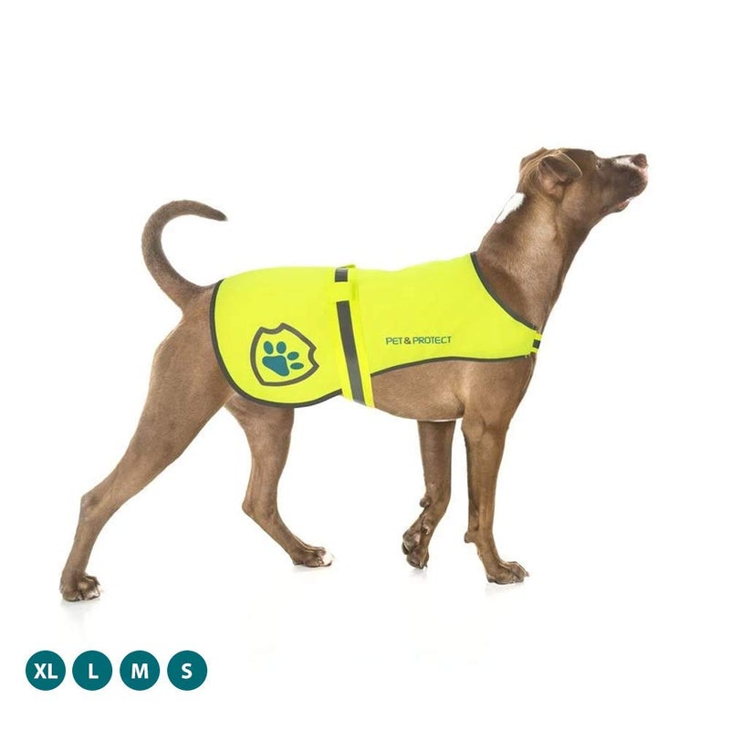 Slip Doctors Reflective Dog Coat for Safety â€“ Ideal Dog Vest for High-Visibility When Walking, Jogging or Training â€“ Sizes to Fit Small, Medium, Large Breeds 16-130 lbs (X-Large) - Image 1